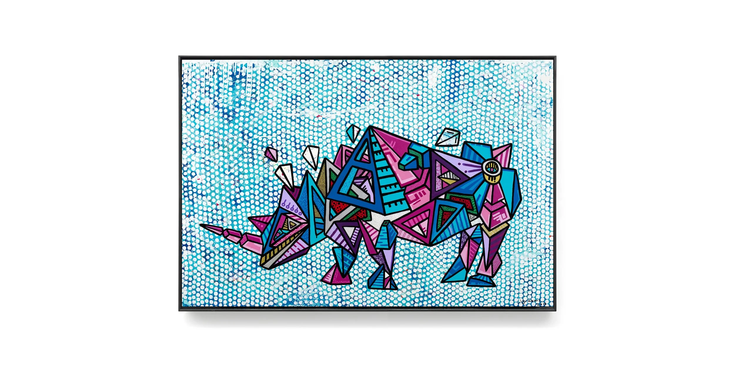 Rhino
2018. Acrylic on canvas - 36 x 48 x 1.5 in
Sold