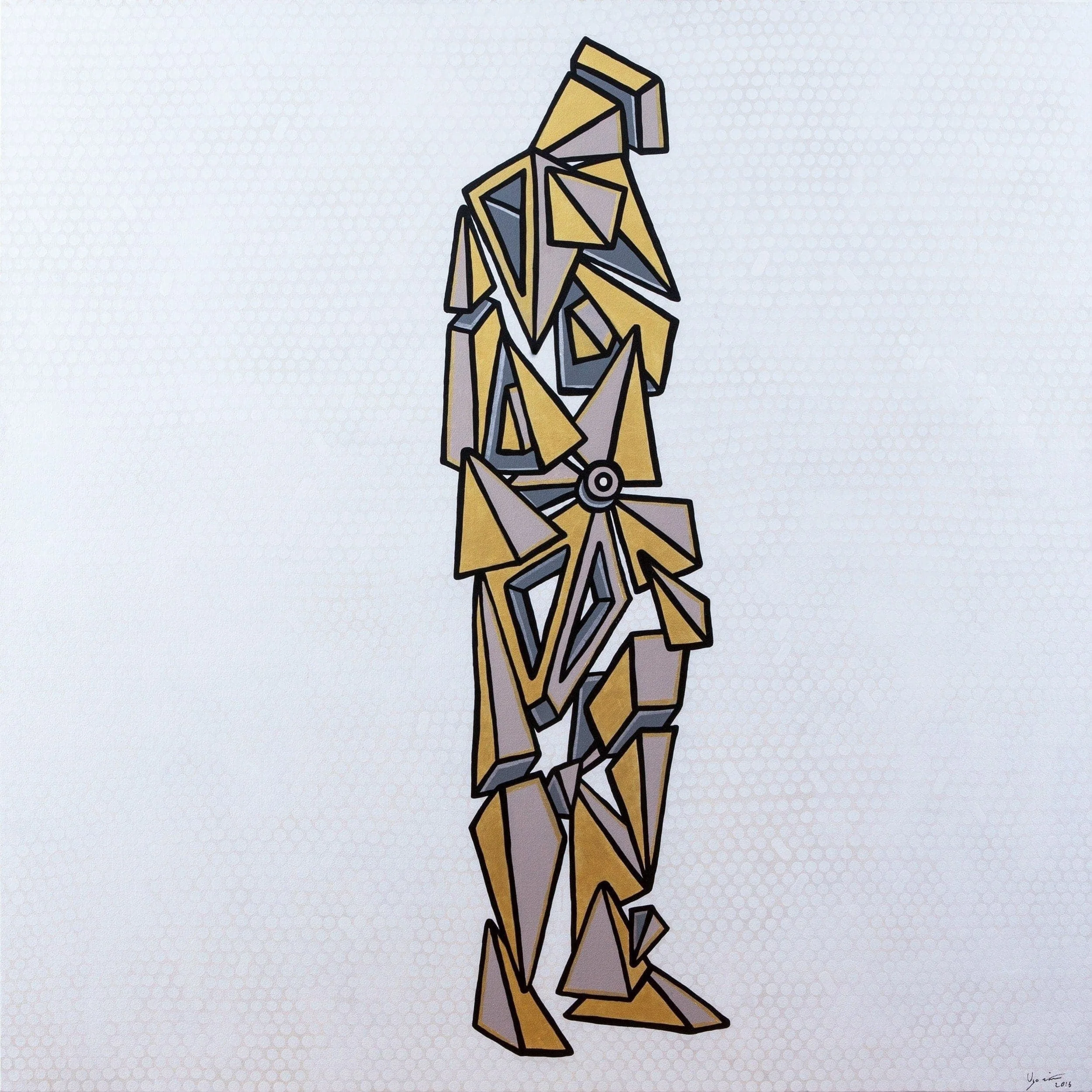 Madman, 2016. Acrylic on canvas - 60 x 60 x 1.5 in