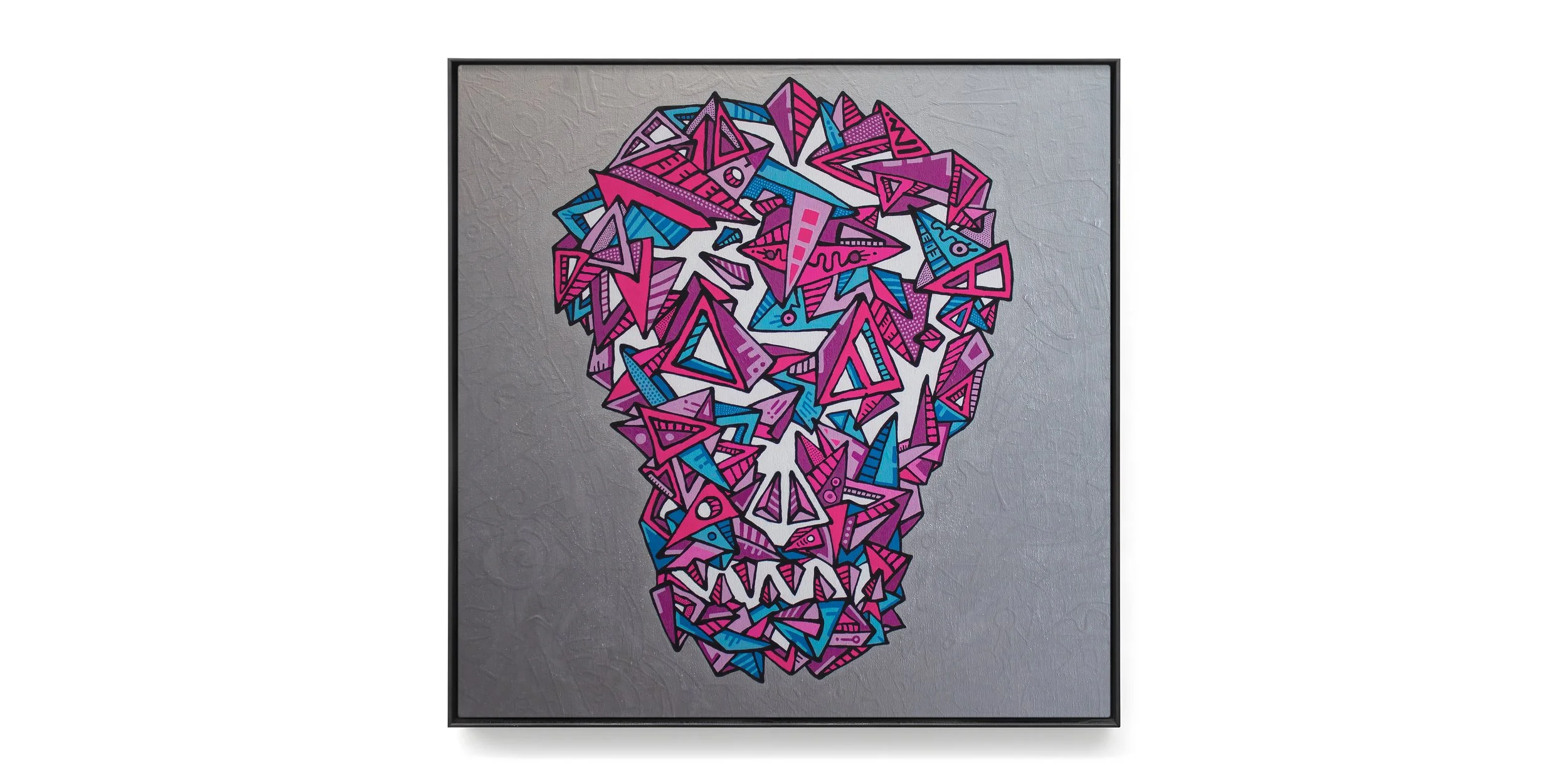 Skully
2014. Acrylic on canvas - 36 x 36 x 1.5 in
Sold