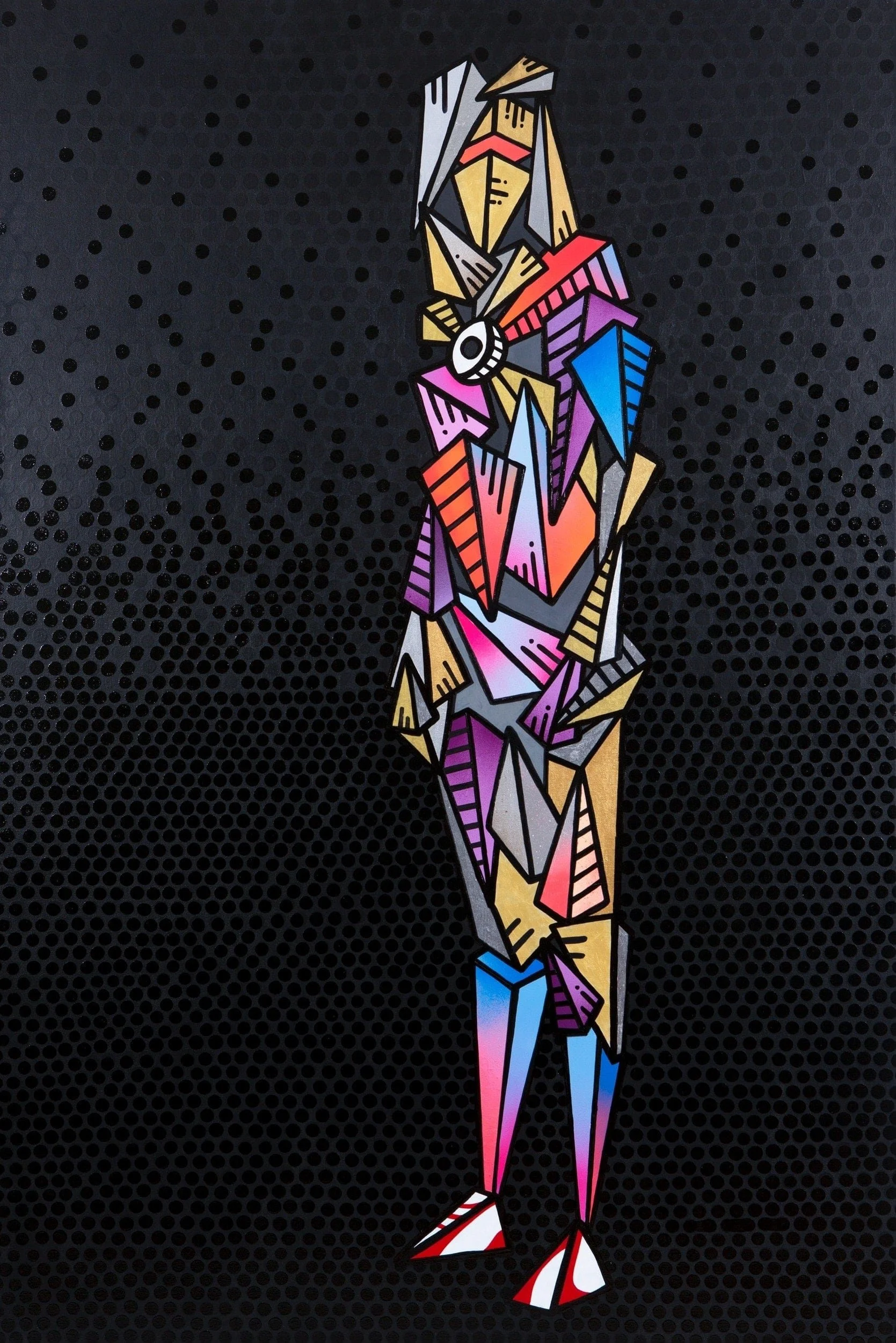 Madeleine, 2017. Acrylic on canvas - 60 x 40 x 1.5 in