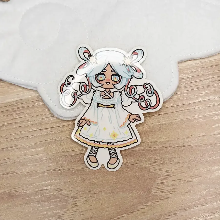 Shooting star sticker