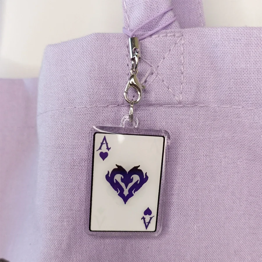 Ace of heart/ace of spade phone charm