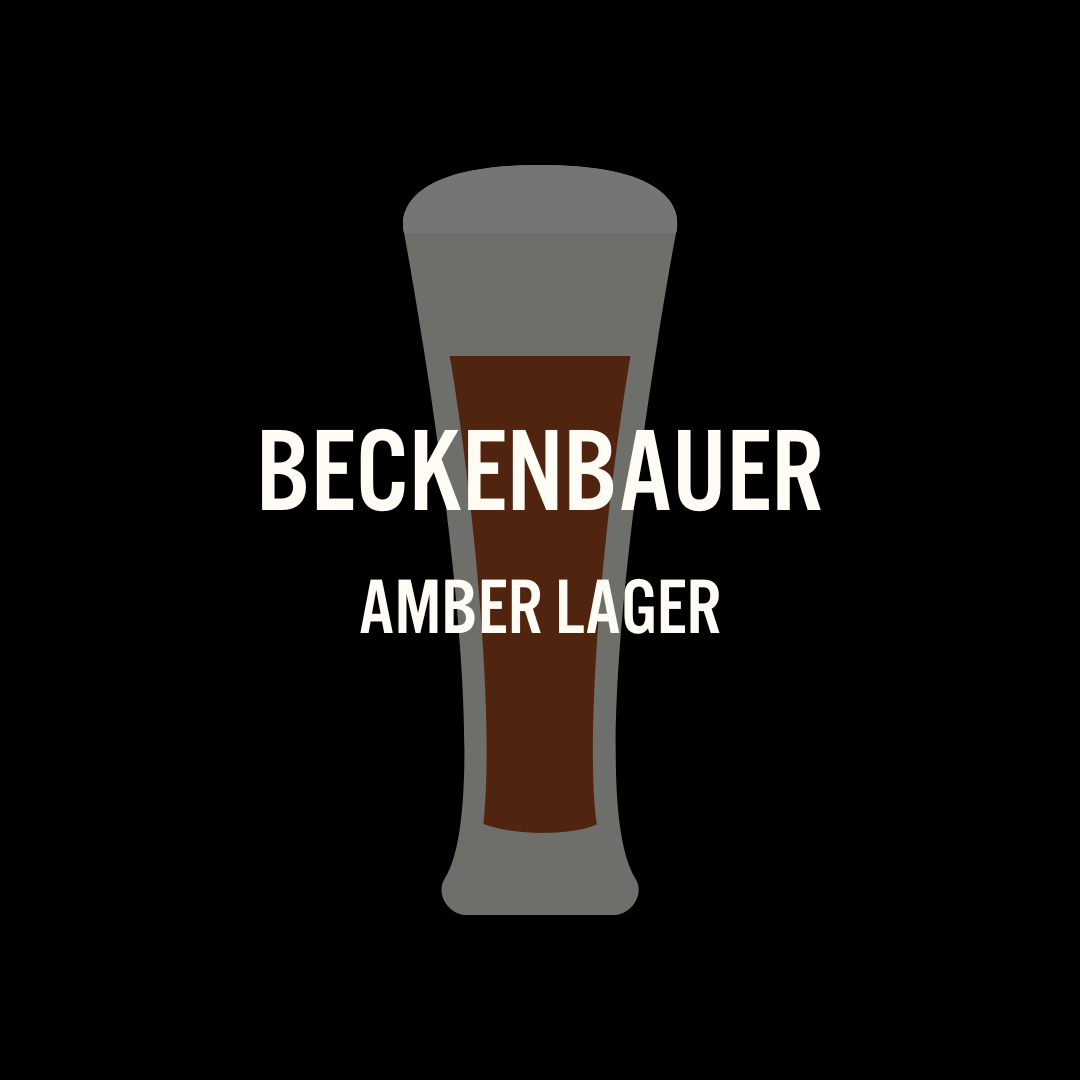 Amber Lager with Saphir hops. 6.0% ABV.