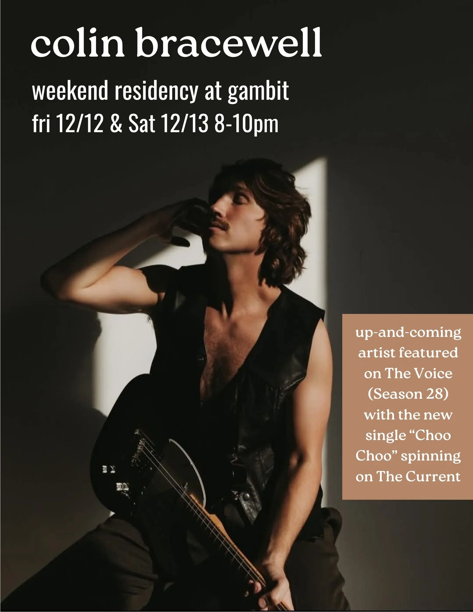 Live Music: Colin Bracewell