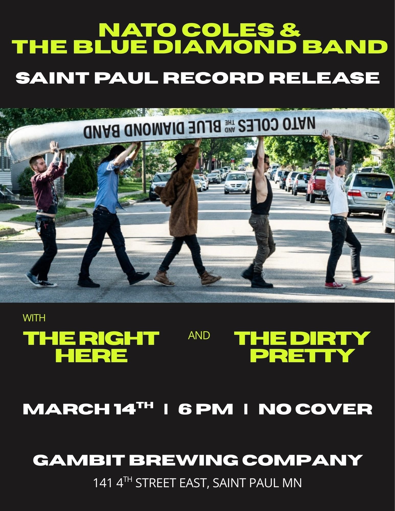 Nato Coles and The Blue Diamond Band record release ft. The Dirty Pretty &amp; The Right Here