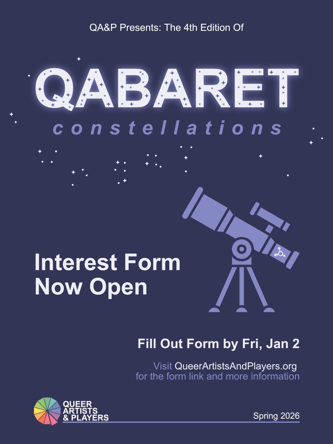 Qabaret 2026: Constellations
