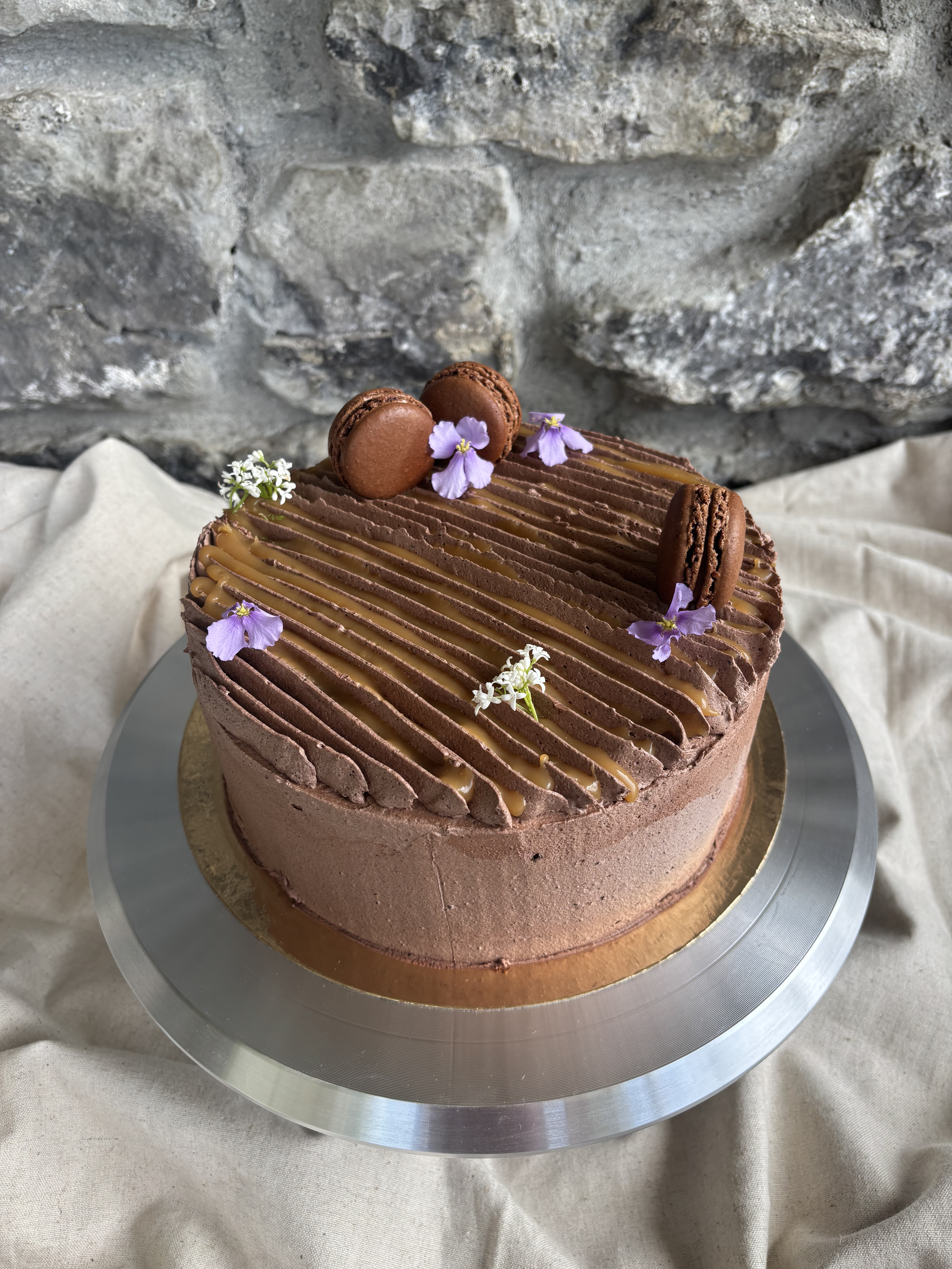 Chocolate Miso Caramel Cake