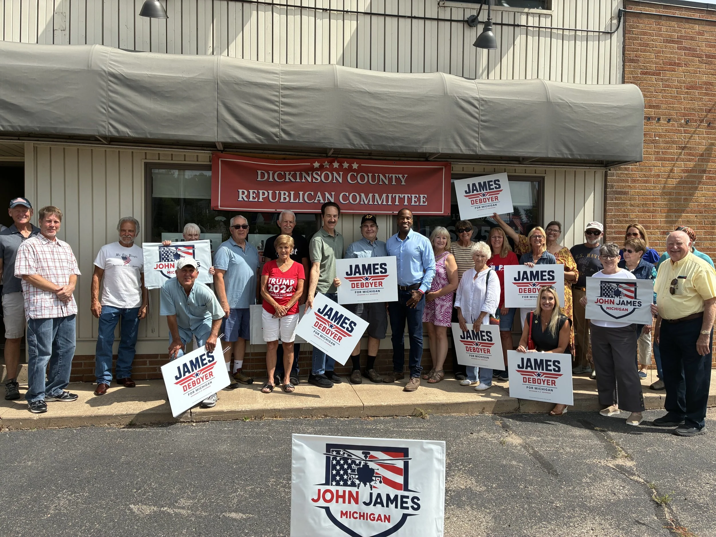 James Brings Gubernatorial Campaign to Dickinson County, outlines priorities for Michigan and the UP