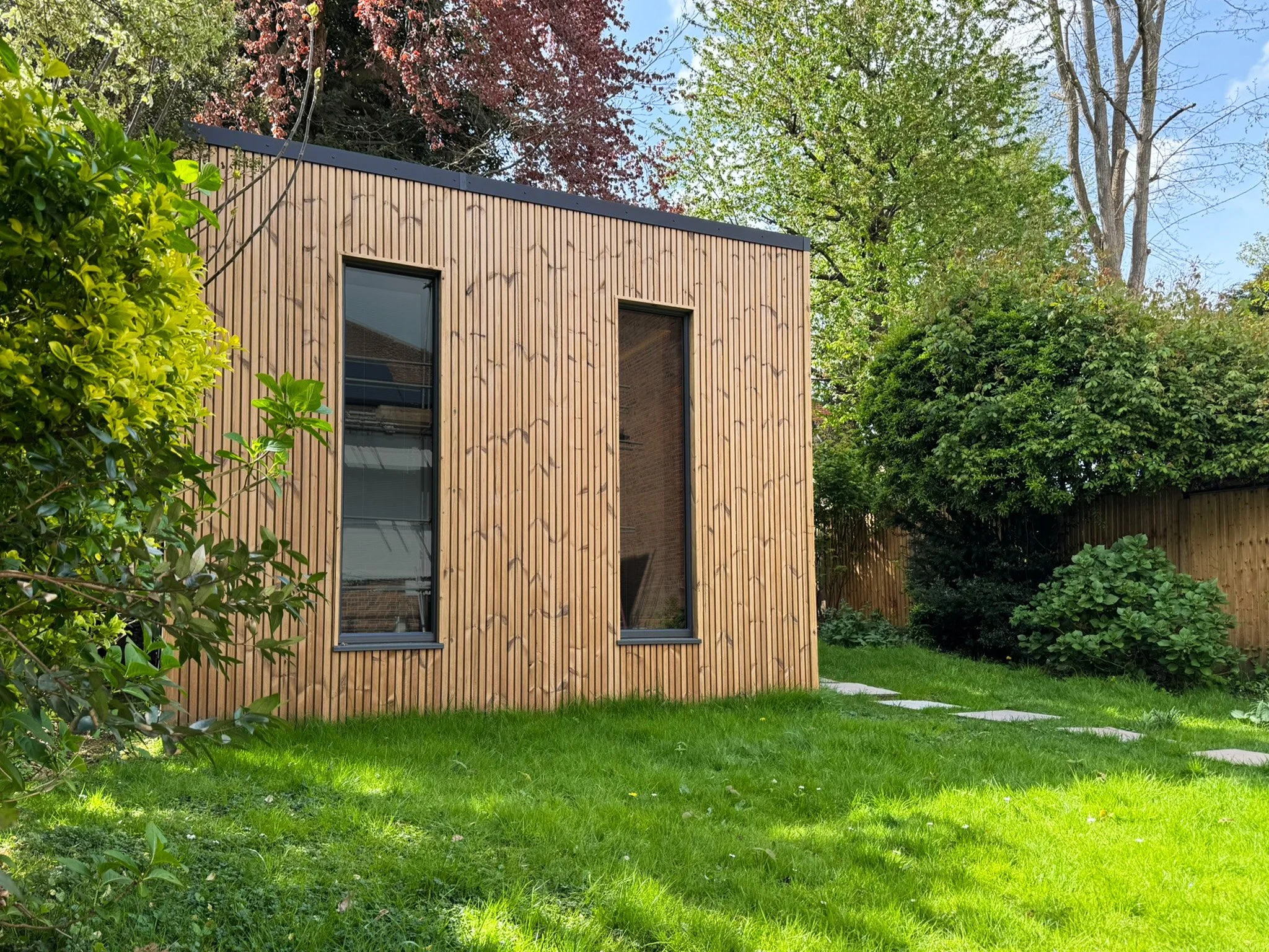 Bespoke Acoustic Garden Studio Build — Ivor Novello Award-Winning Film Composer, London