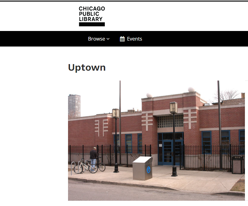 Uptown Public Library Event