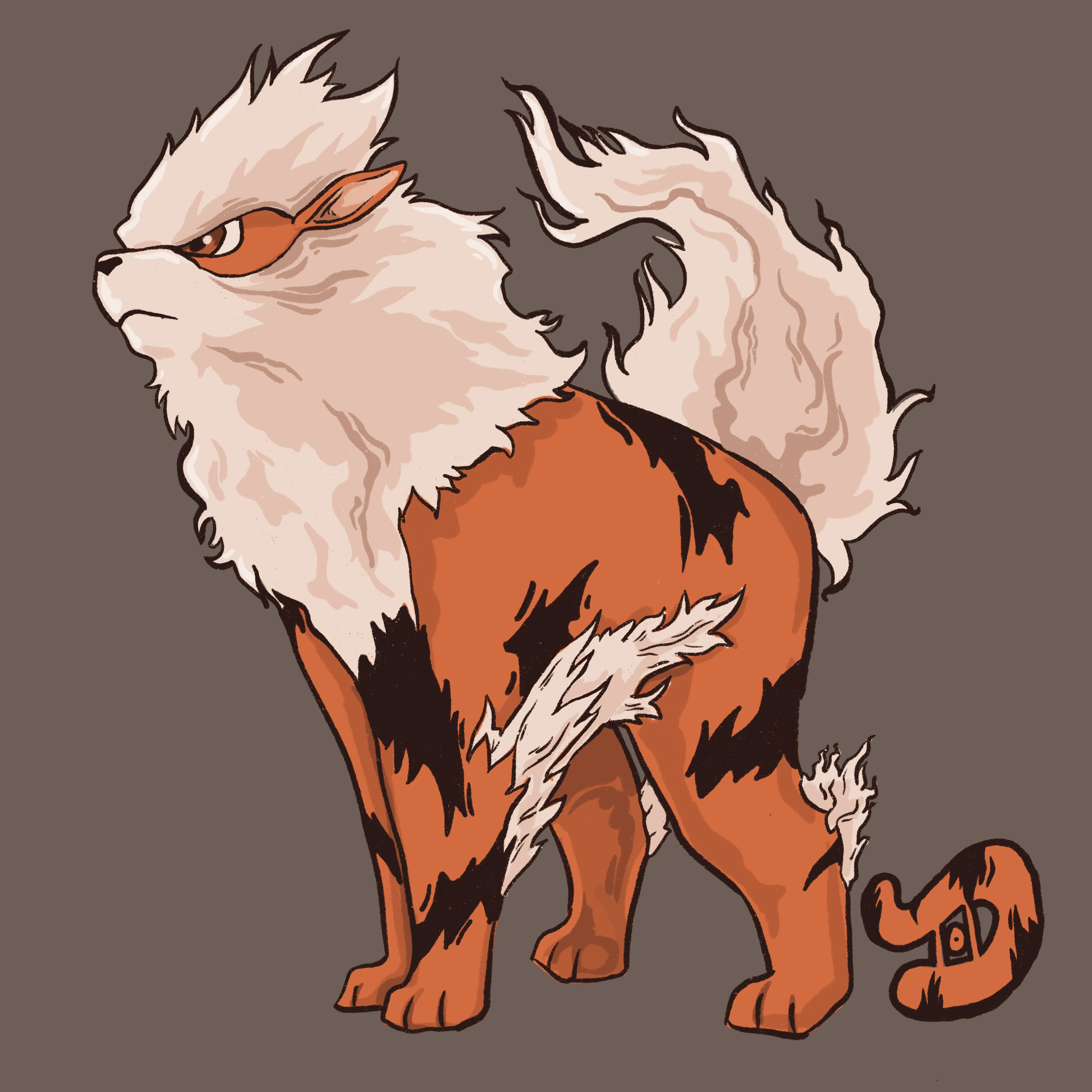 Arcanine Pokemon print