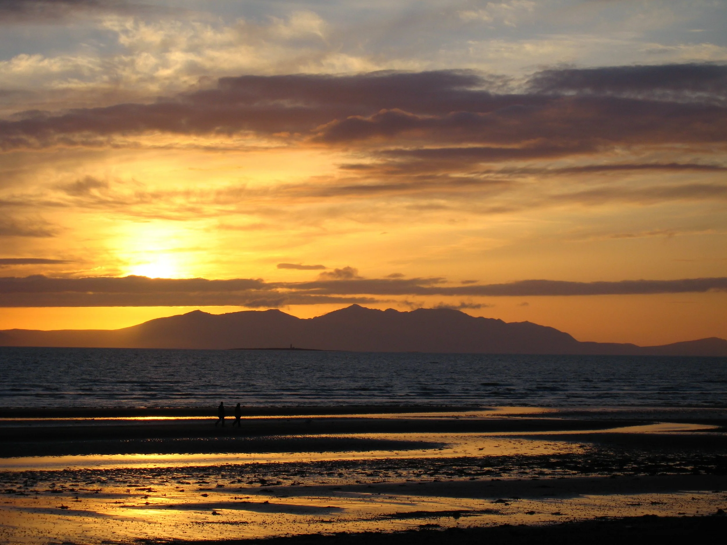 Ayr Beach With A View Over To Arran