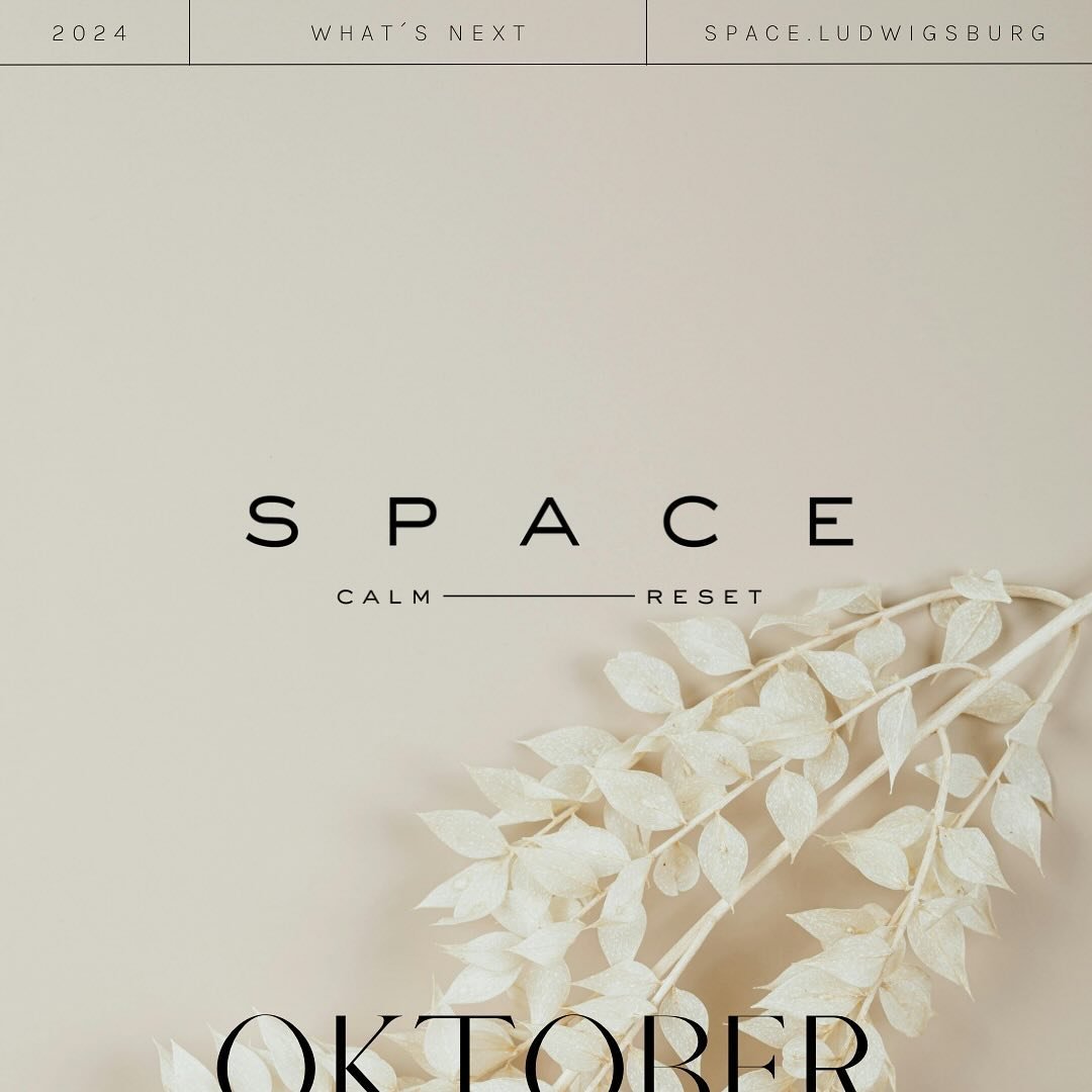 Das erwartet dich in SPACE im Oktober 🌬️

&bdquo;Ich liebe es hier zu sein&ldquo;

SPACE ist zug&auml;nglich, offen, bewertungsfrei, sicher und f&uuml;r JEDEN.

Lasse alle deinen Rollen los und tritt in einen RAUM des SEINS.

SPACE hat immer die T&u