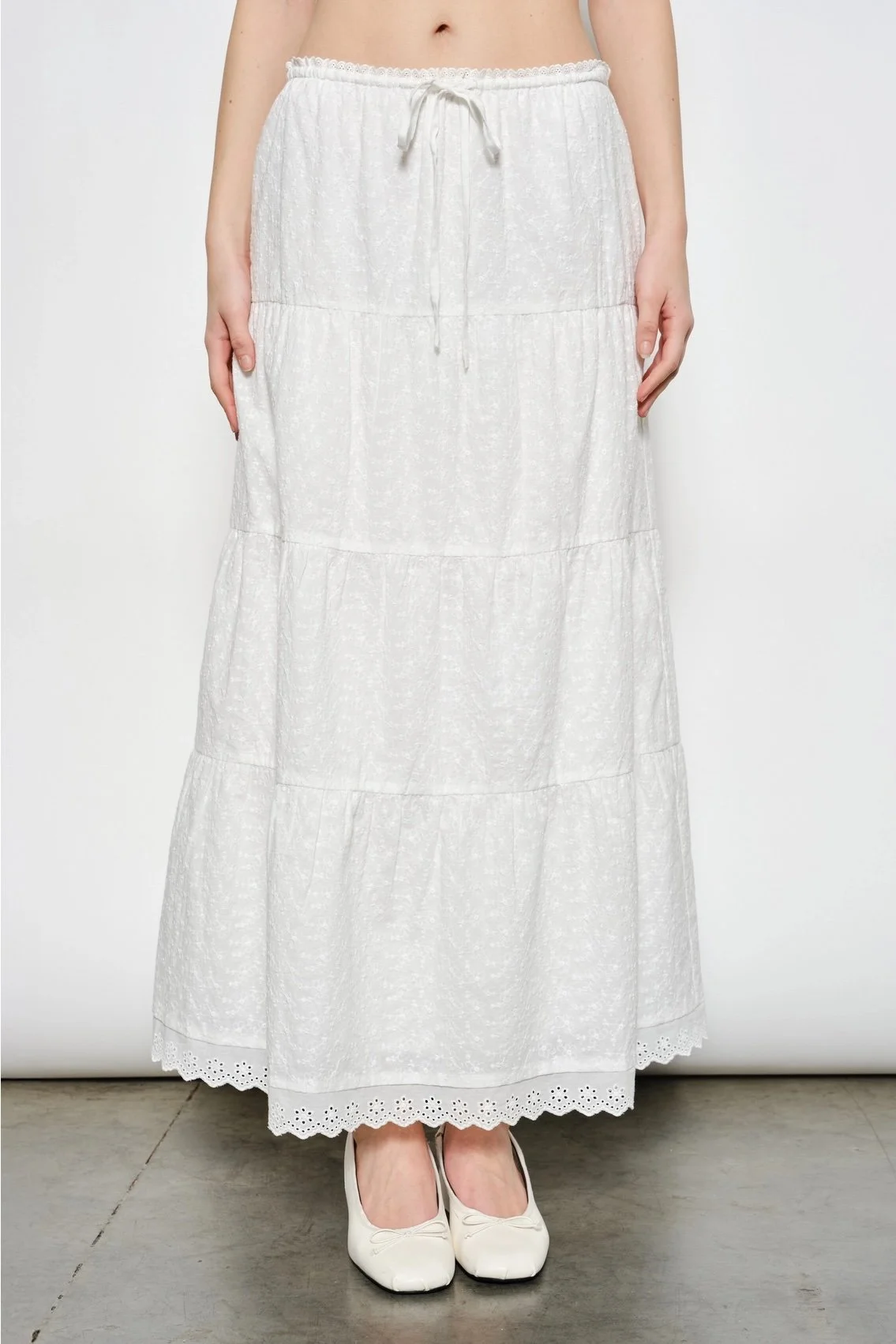Sconset Tiered Maxi Skirt