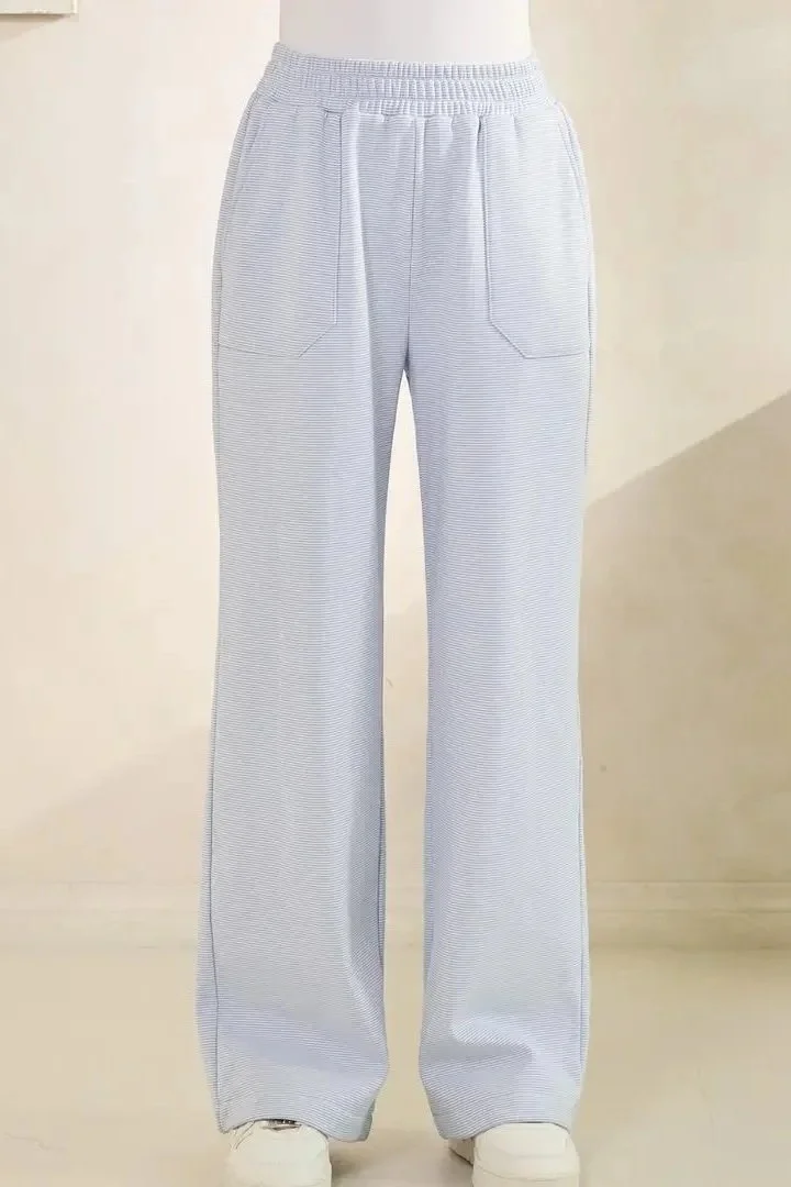 Harbor Striped Lounge Pants – Blue