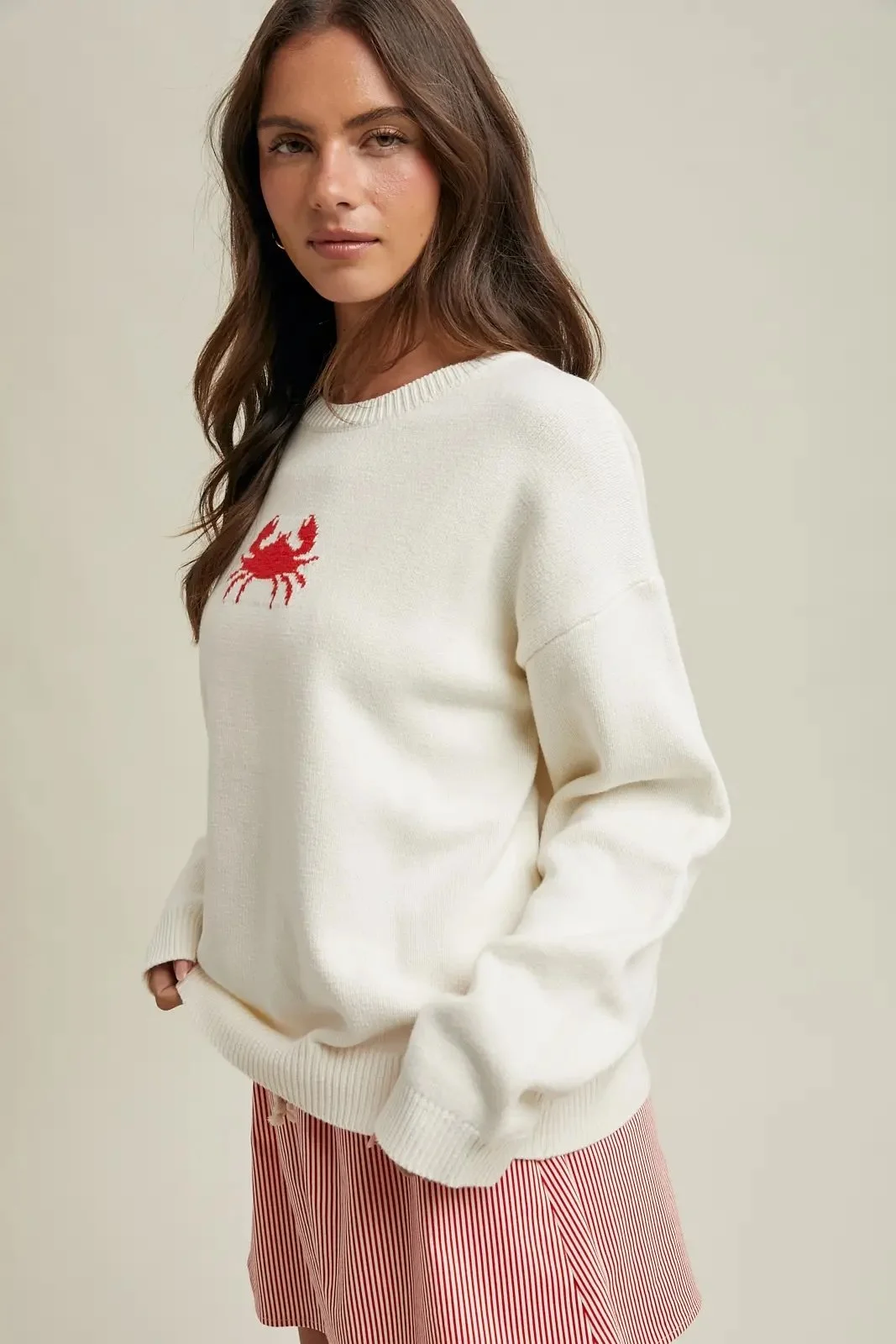 Le Petit Crab Sweater Ivory 1.jpg