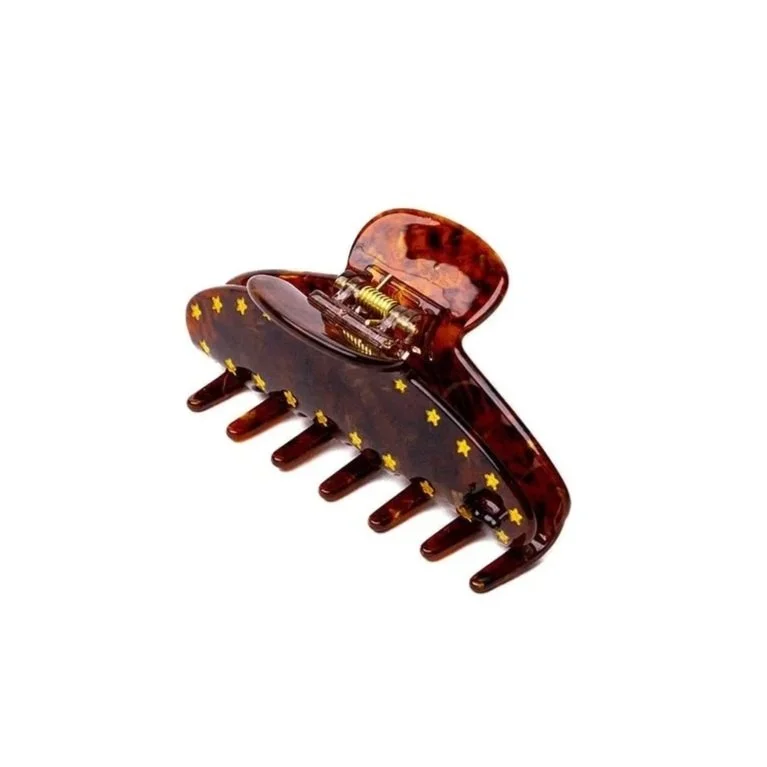 Classic Tortoise Star Claw Clip
