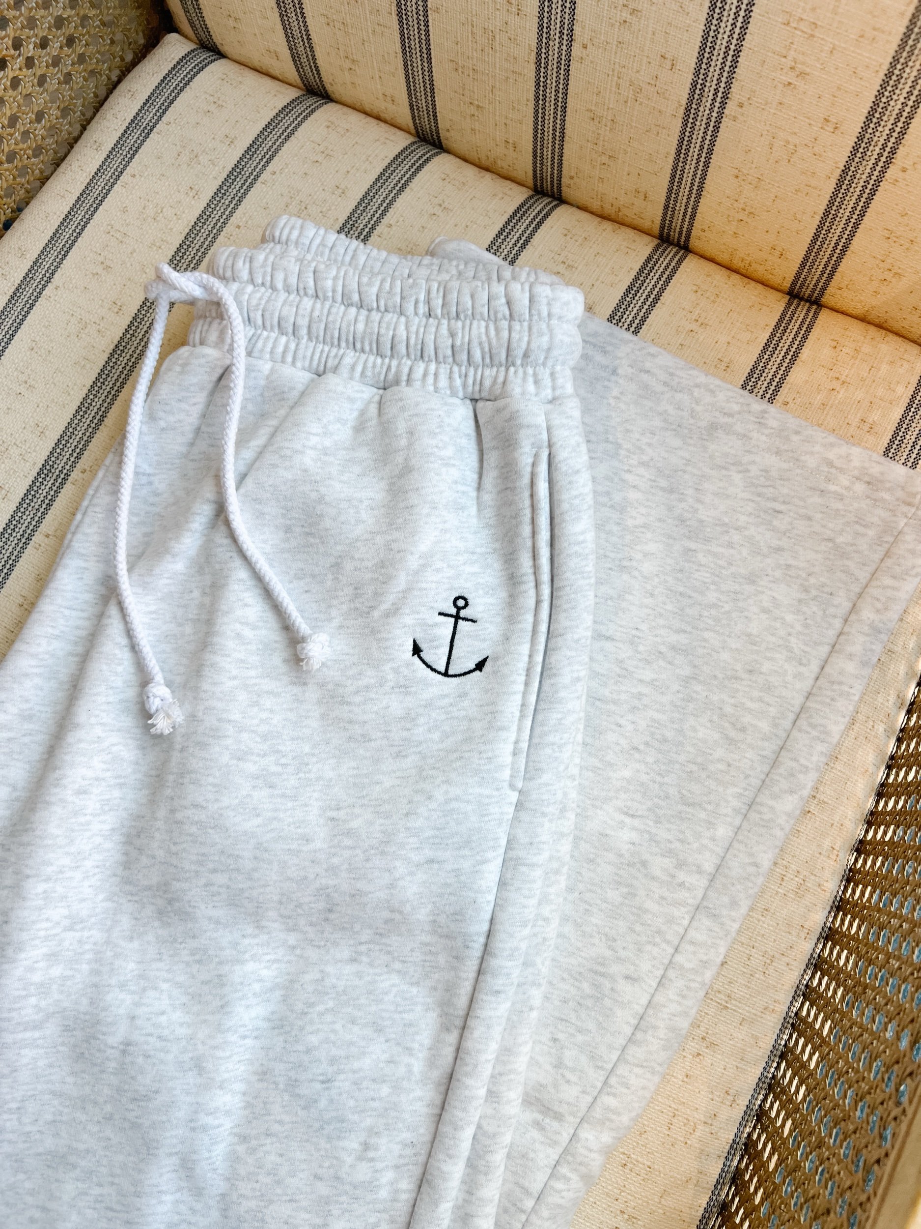 Anchor Flare Lounge Pants – Gray