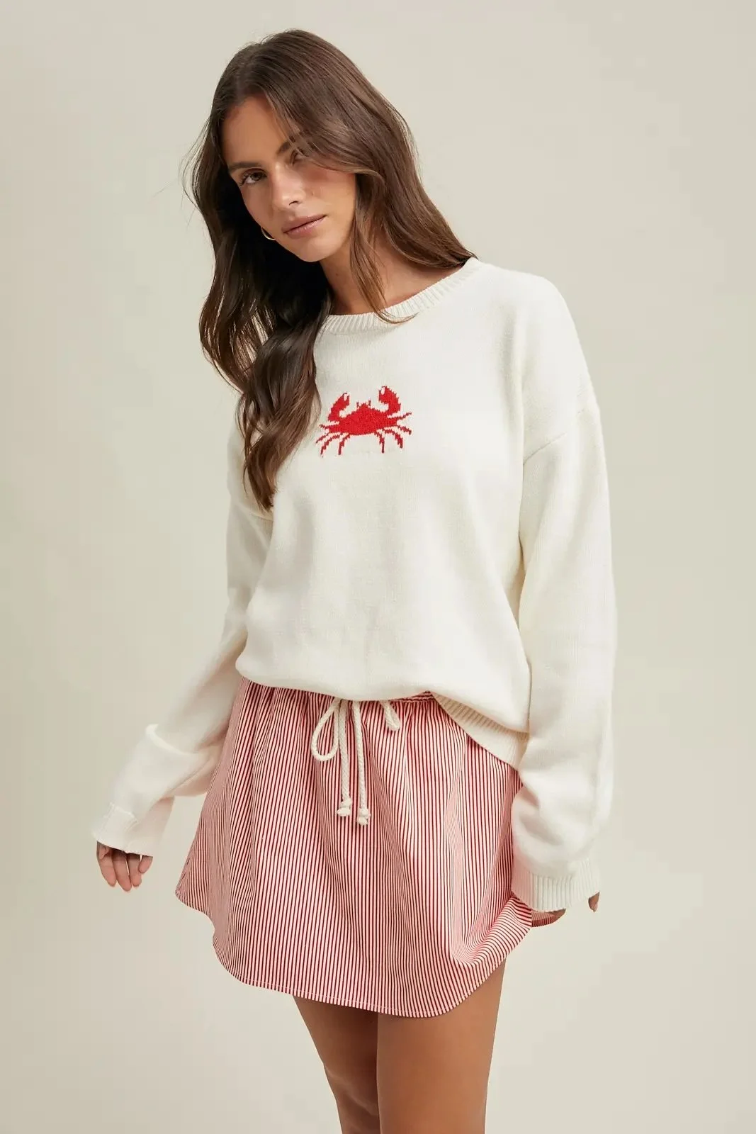 Le Petit Crab Sweater – Ivory