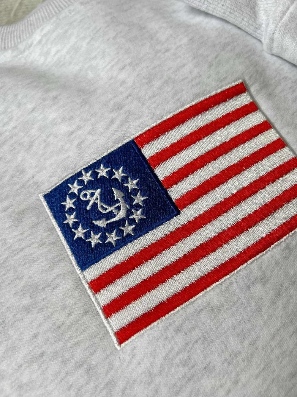 US Yacht Ensign Flag  Embroidered Sweatshirt.webp