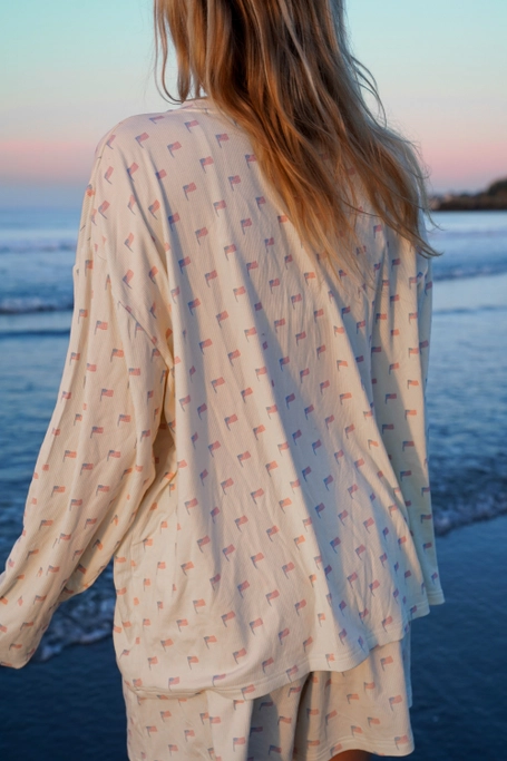 American flag pajama top