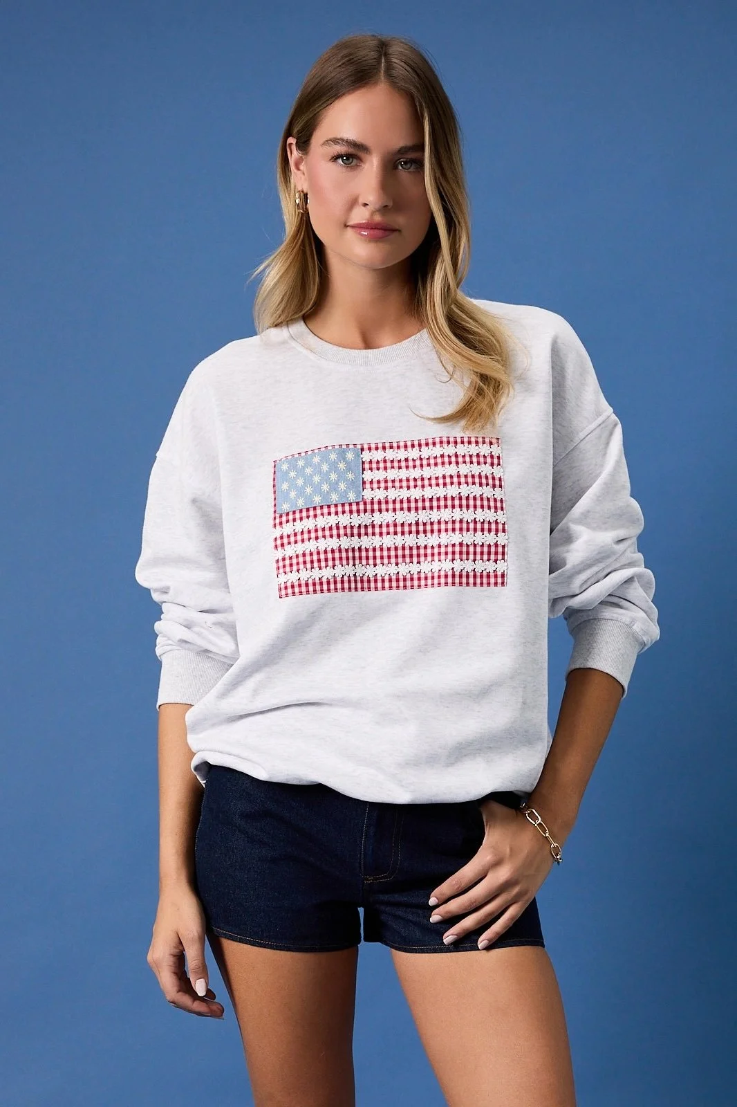 American Flag Patchwork Crewneck Gray 4.jpeg