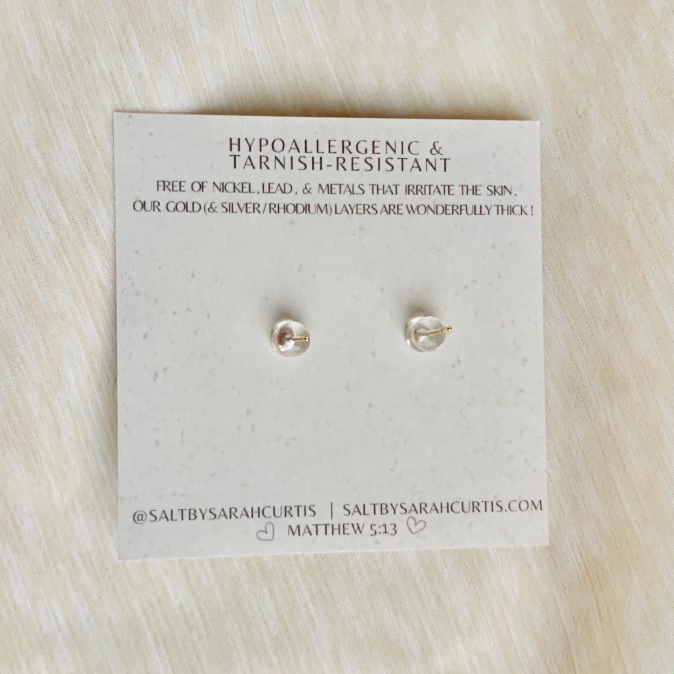 Salt - Star & Moon Stud Earrings