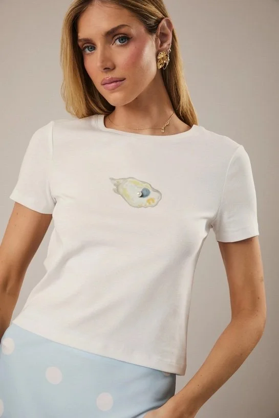 Watercolor Oyster Tee