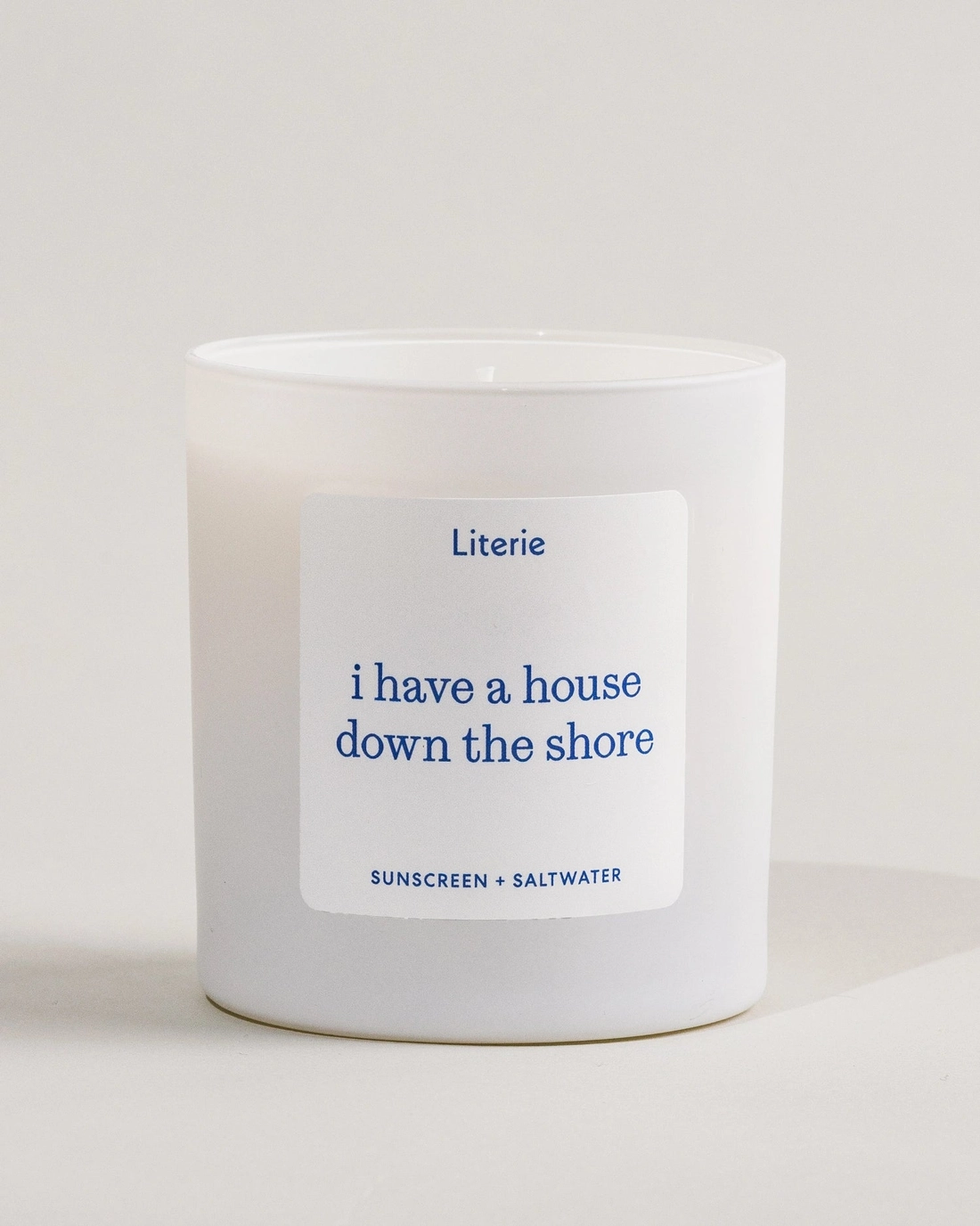 i have a house down the shore literie candle