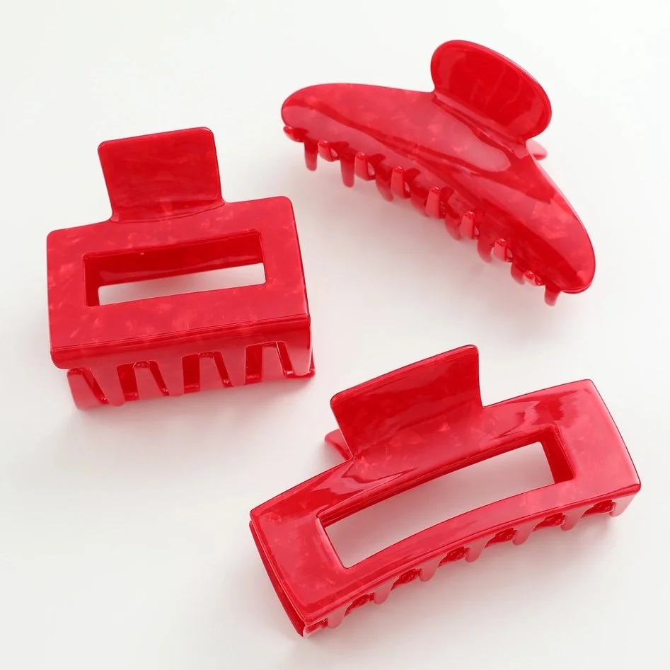 Cherry Red Claw Clip