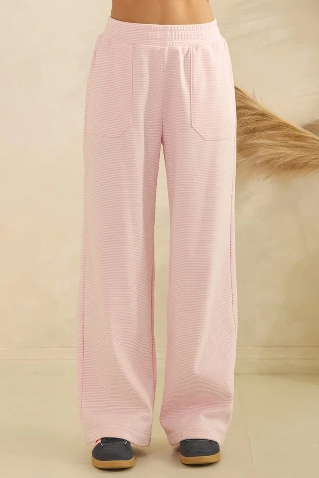 Harbor Striped Lounge Pants – Pink