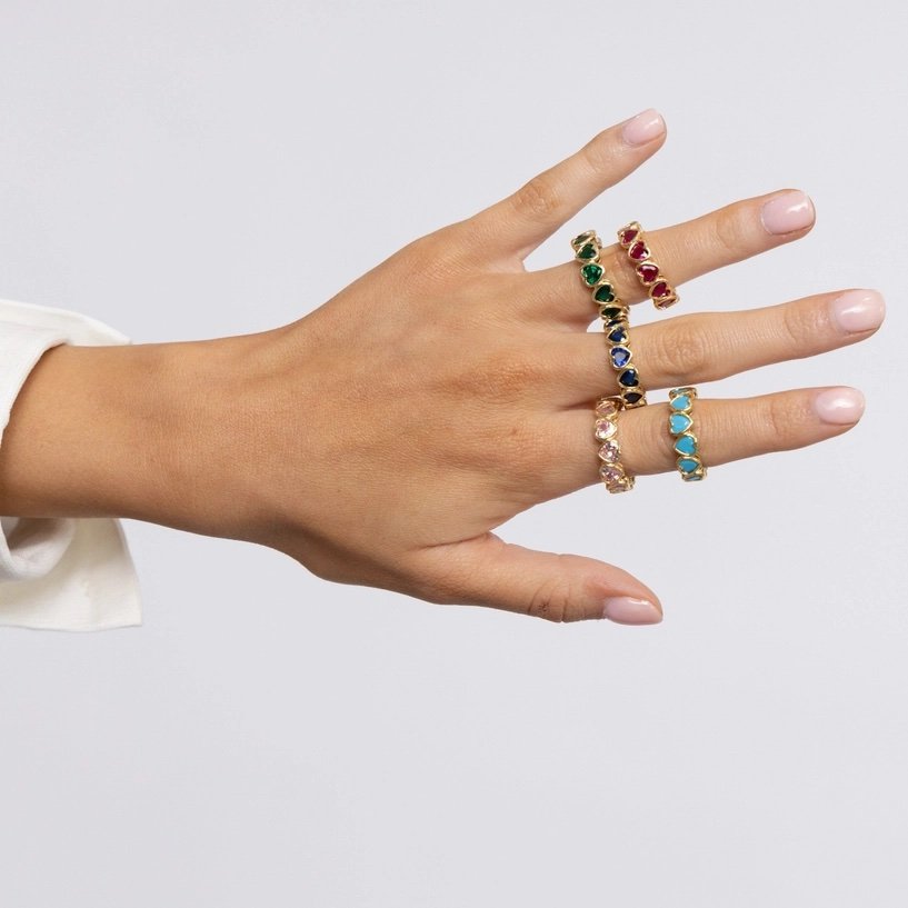 Gold Heart Bezel Ring Pink 2.jpg