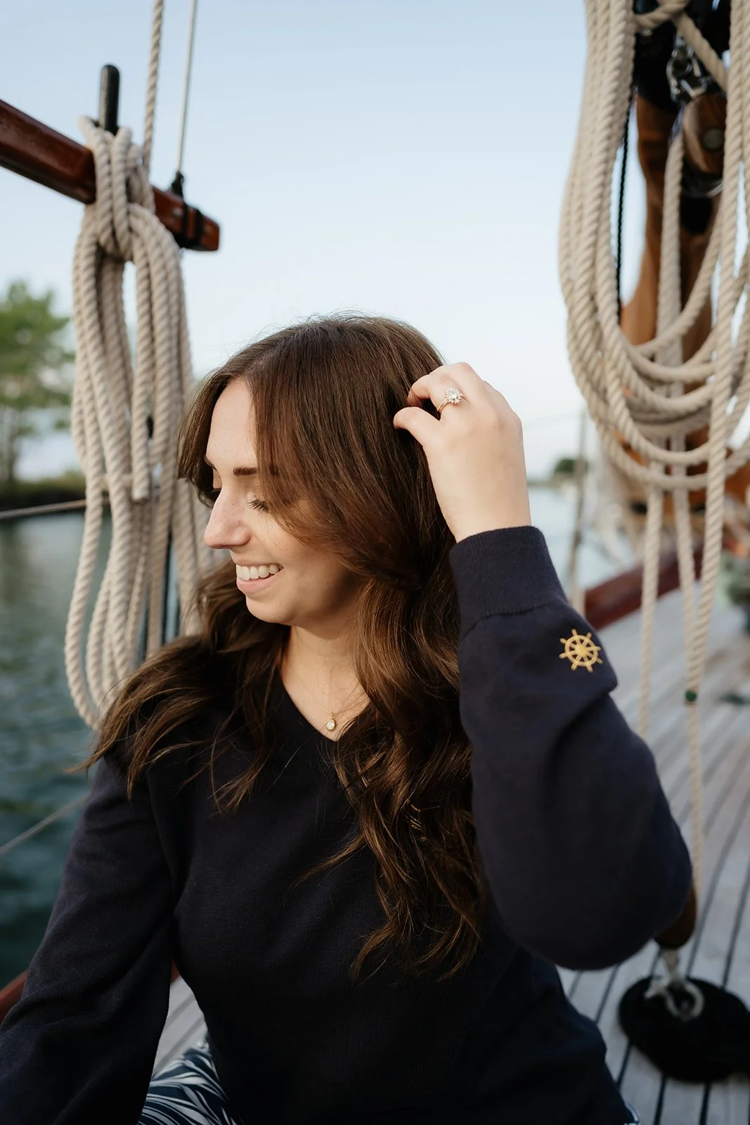 Nautical yacht club sweater for fall