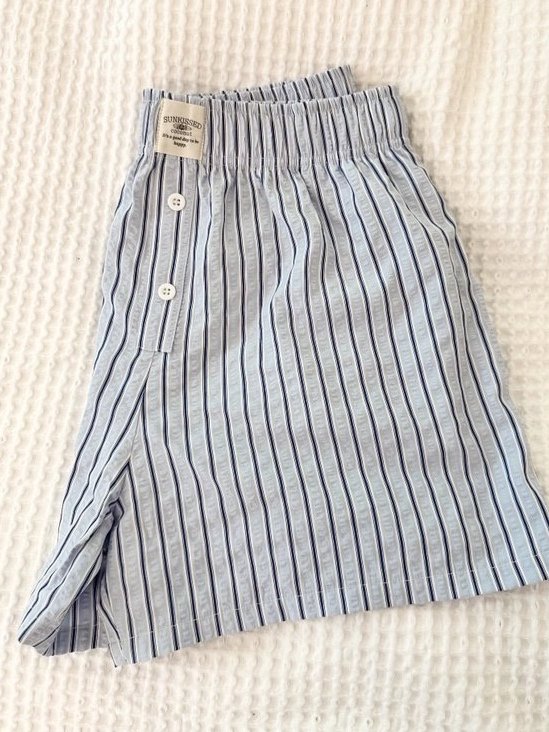 Everyday Boxer Shorts – Blue/Navy Stripes