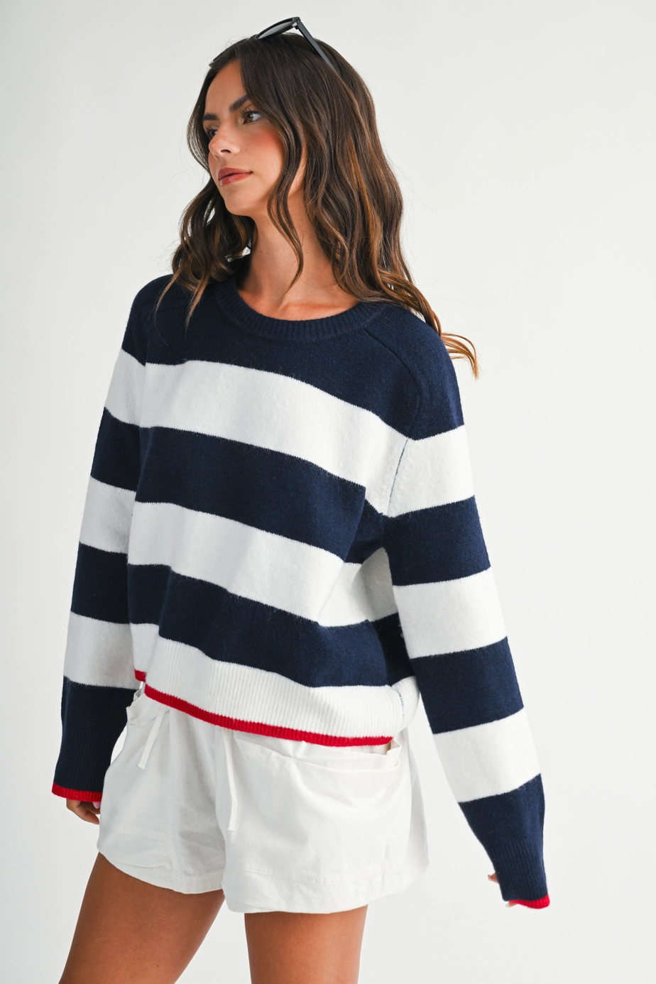 Coastal Stripe Crewneck