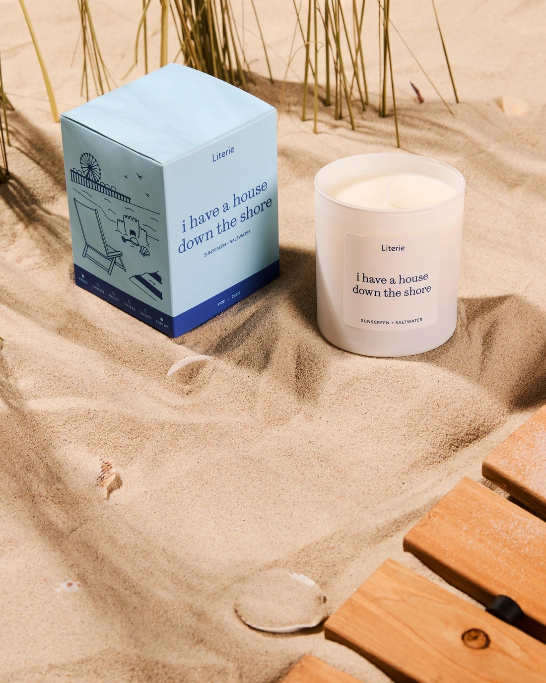 i have a house down the shore literie candle