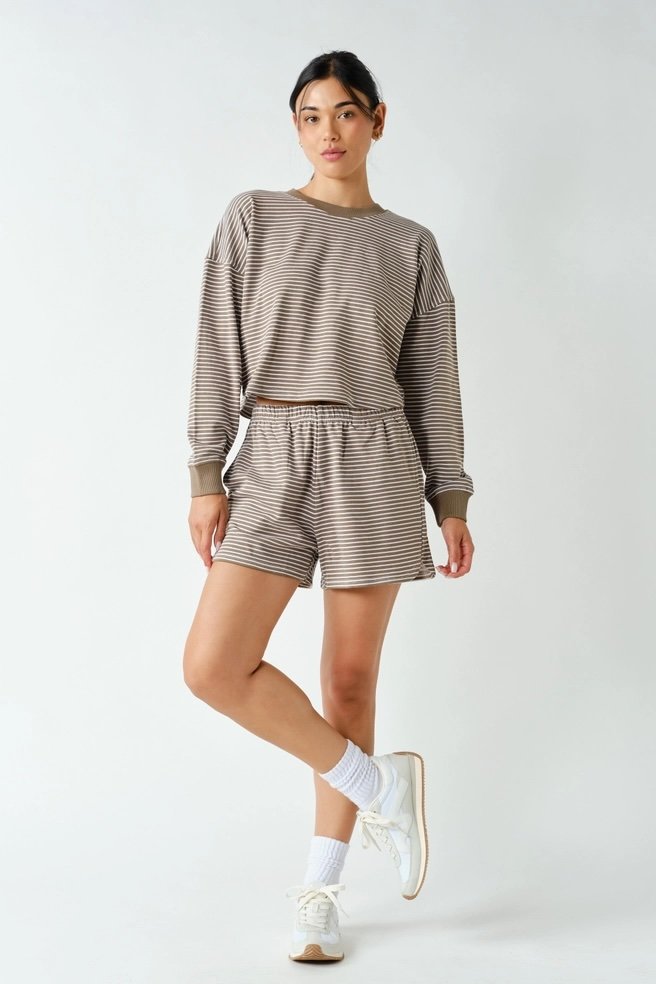 Boardwalk Stripe Lounge Set – Truffle