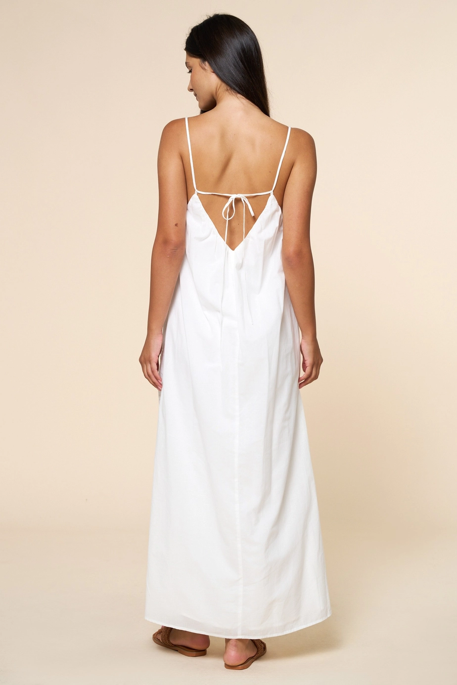 White Eyelet Seashore Maxi Dress
