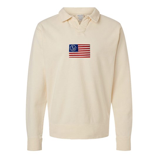 Yacht Ensign Flag Polo Sweatshirt.jpg