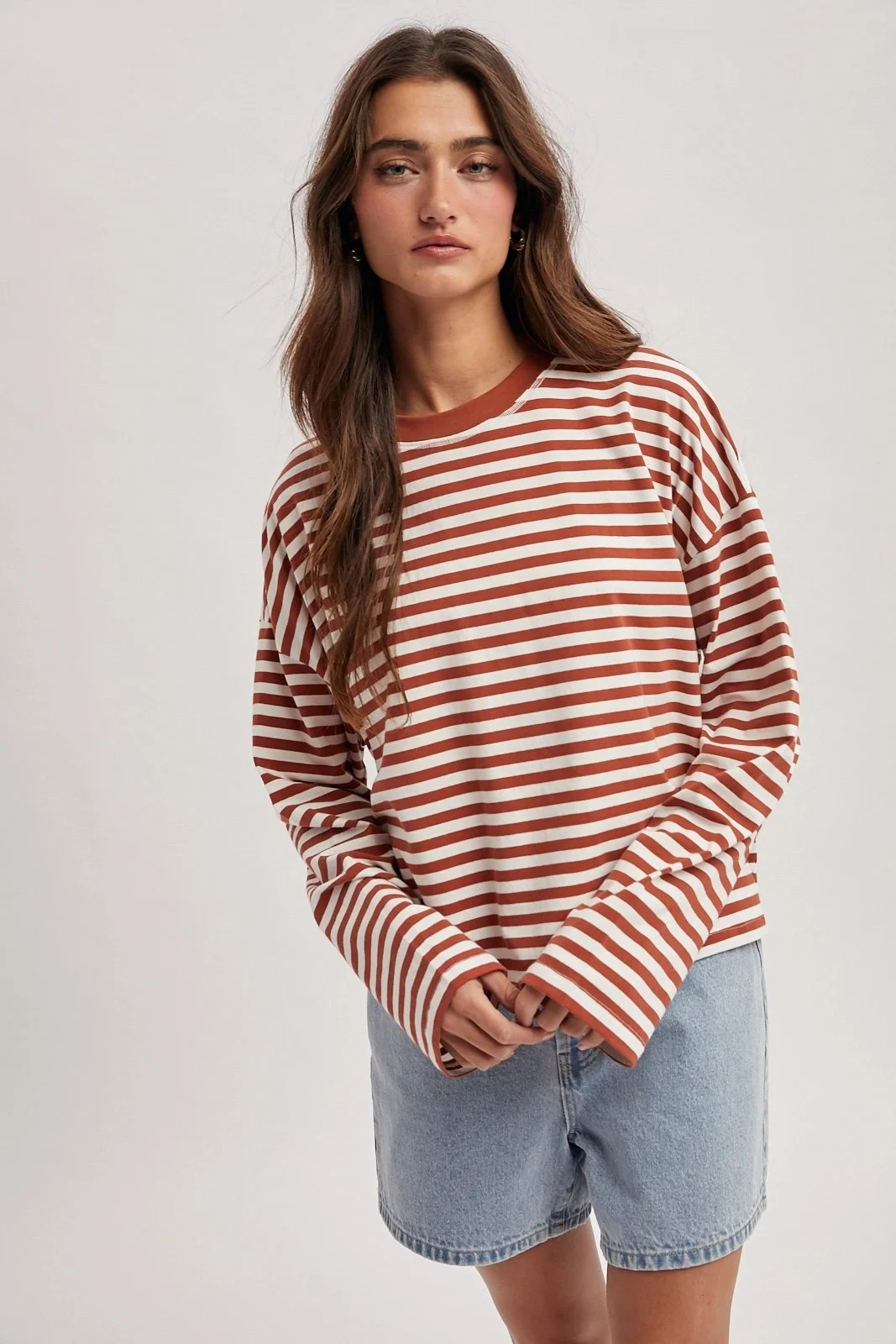 Rust Striped Long Sleeve Tee 3.jpg