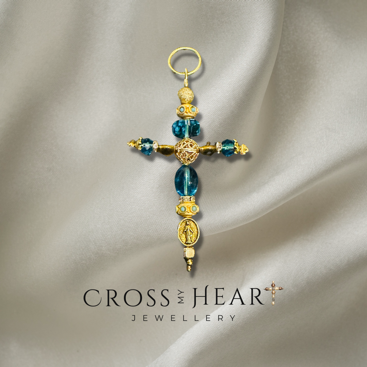 Blessed CZ Cross Necklace | Dainty Gold Jewelry | Truly Blessed Jewels – TBJ