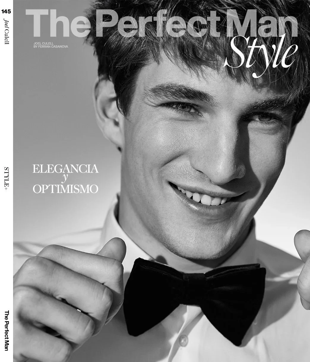 Elegance &amp; Optimism: Black tie, rethought. Classic suiting is sharpened and softened in equal measure, worn with a lightness that feels instinctive rather than imposed. Fresh face Joel Culell brings a quiet confidence to the frame&mdash;where ele