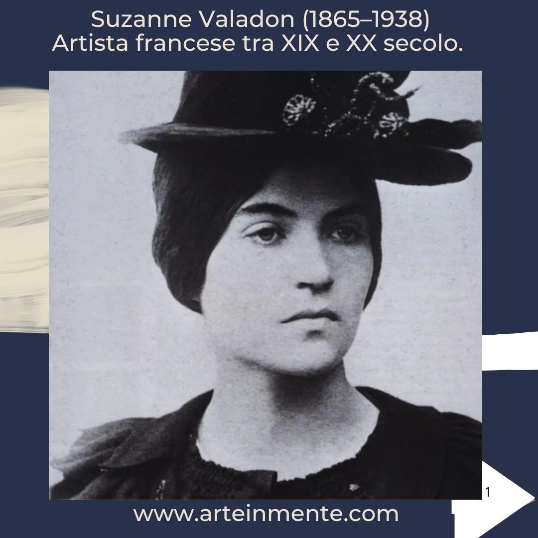 Suzanne Valadon, (1865-1938) Marie Clementin, si alza e attraversa il confine tra ci&ograve; che sta dietro una tela e ci&ograve; che sta davanti a una tela.

Non vuole pi&ugrave; essere soltanto la donna da guardare e da ritrarre.

Vuole essere lei 