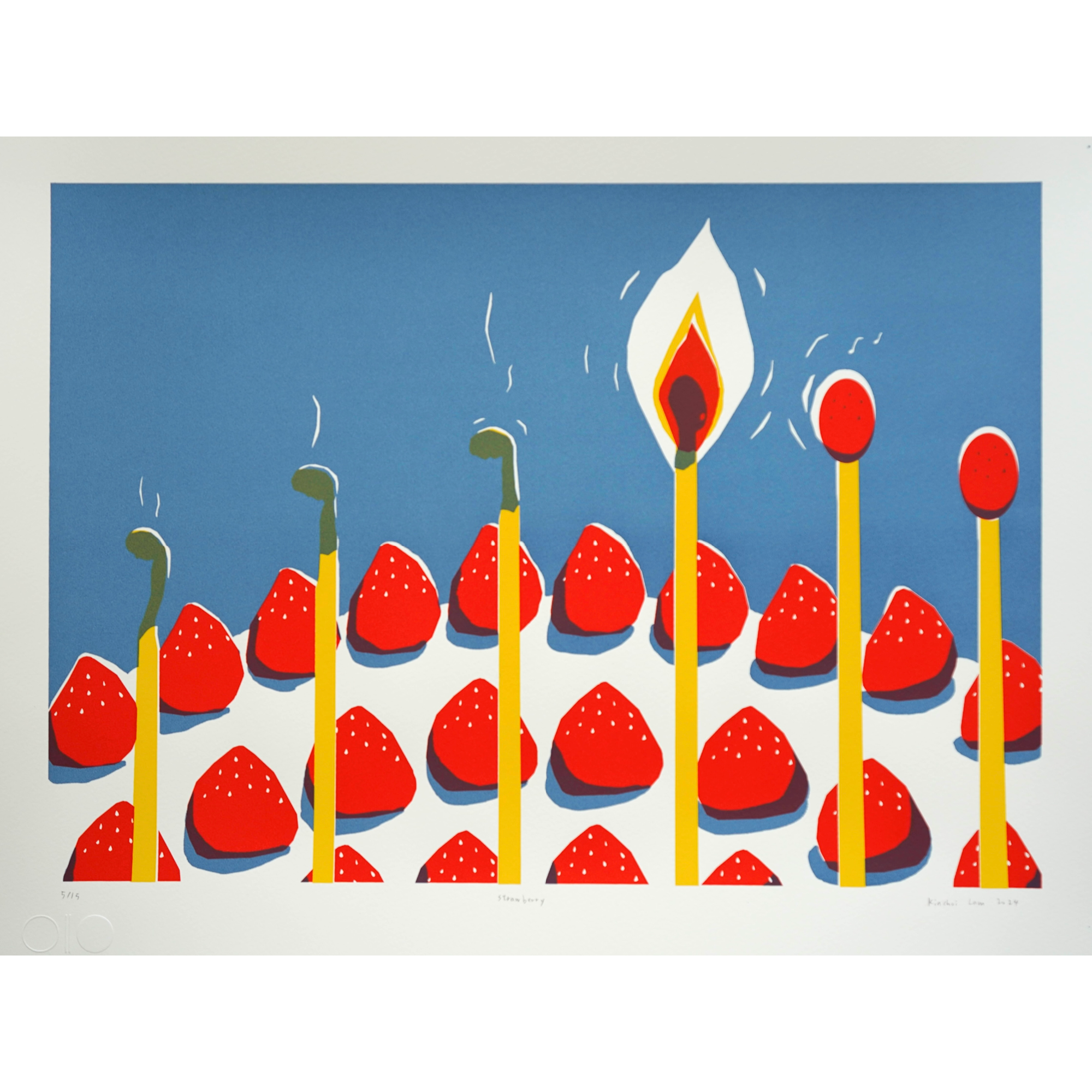 shapes songs - Limited Edition Prints (Edition 3 of 15) - Strawberry