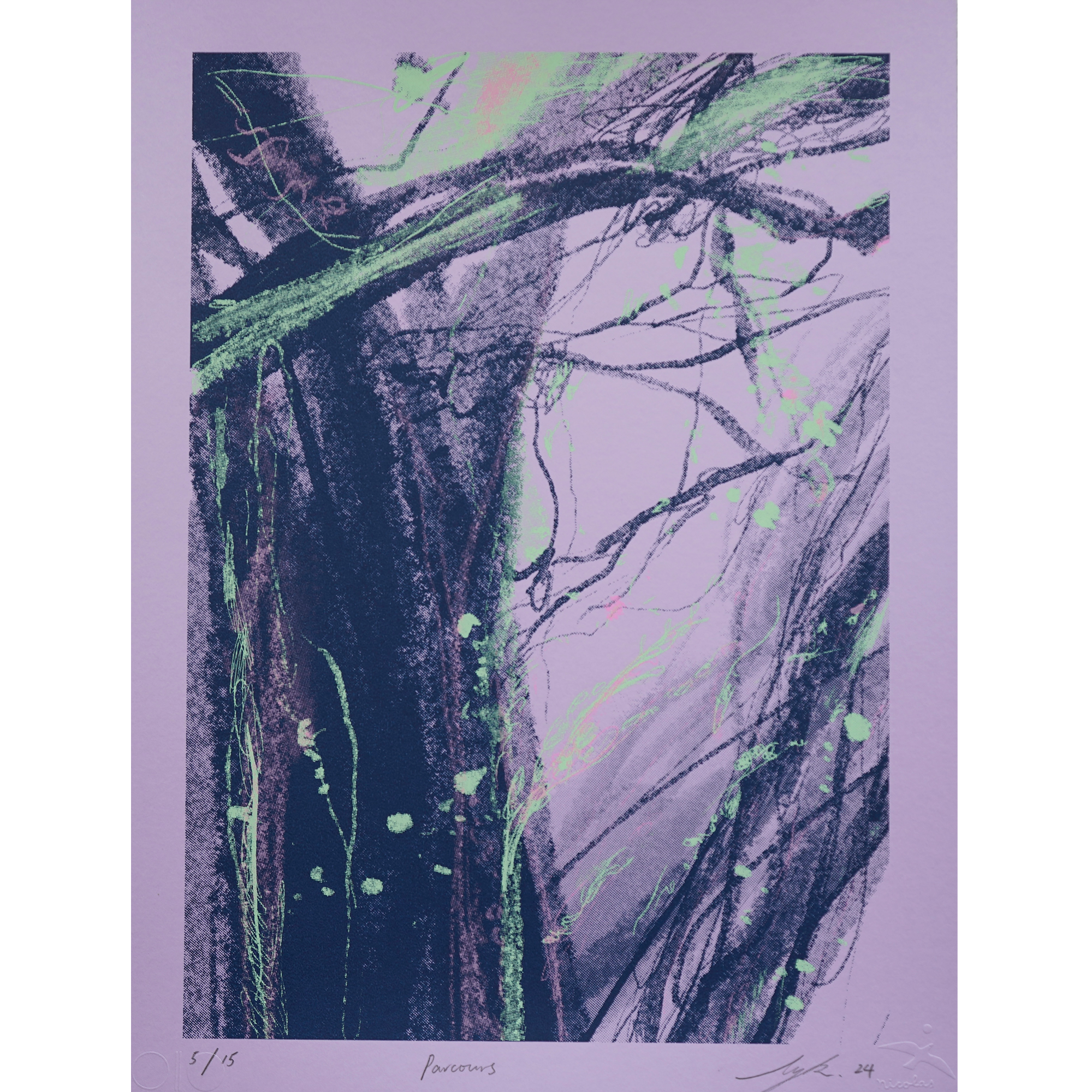 shapes songs - Limited Edition Prints (Edition 3 of 15) - Parcours for Two Violin