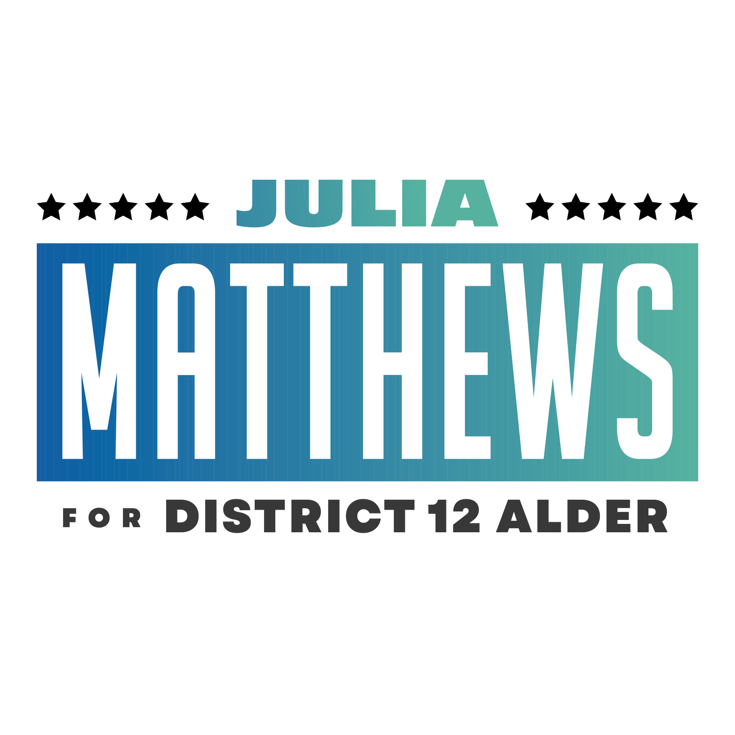 Julia Matthews for District 12
