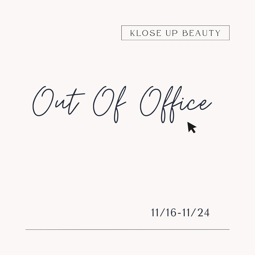 Out of office 11/16-11/24 🤍

Taking a much-needed break after a beautifully busy year 🤍

Thank you for the love, the bookings, and the trust.
Response times will be a bit slower while I reset.

*All posts this week are scheduled ahead of time.