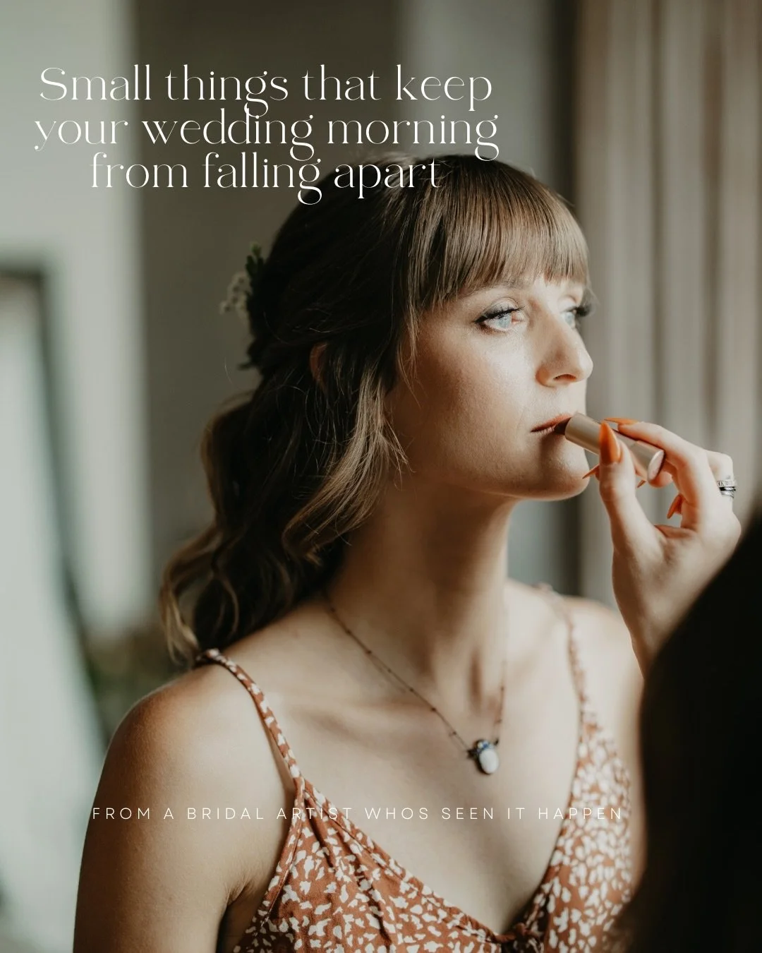 Small things that keep your wedding morning from falling apart🫣