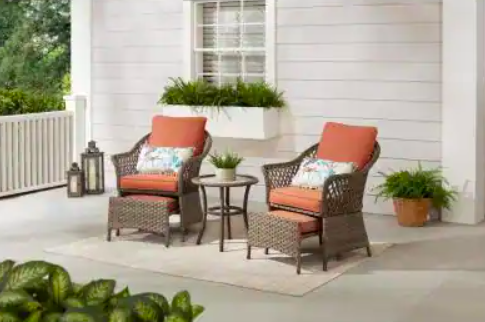 Outdoor Seating Wicker Patio Furniture Clearance Home Depot Home
