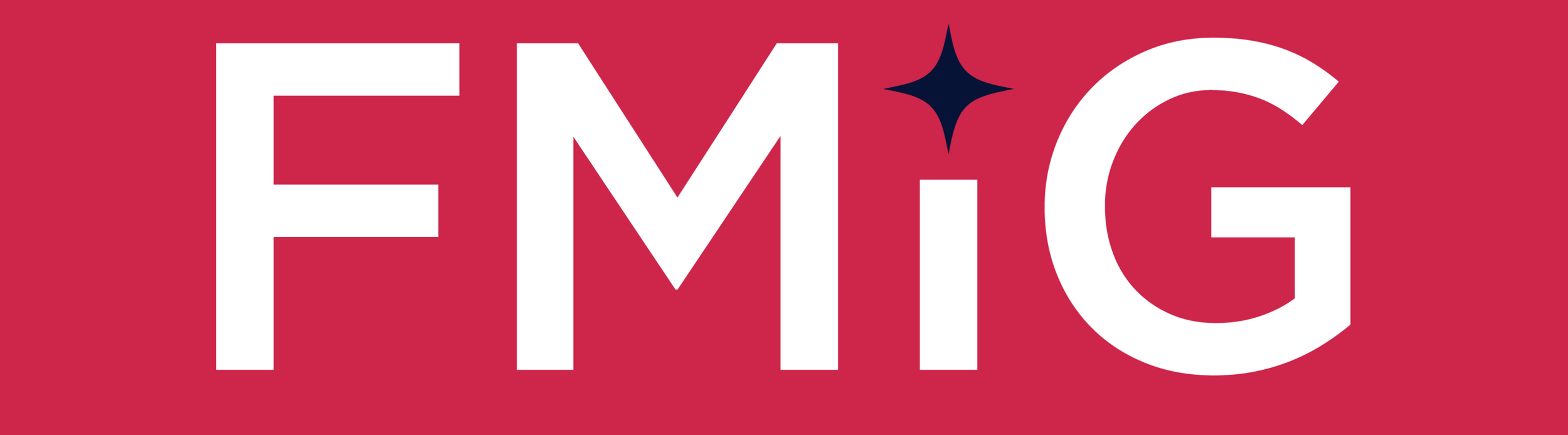 Emirates airline logo with red background, white text, and a small dark star above the letter I.